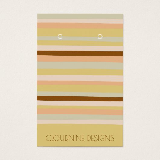 Calm Stripes die Ketting-juwelen-display Kaarten Visitekaartje (Voorkant)