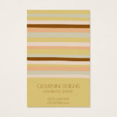 Calm Stripes die Ketting-juwelen-display Kaarten Visitekaartje (Achterkant)