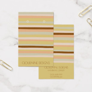 Calm Stripes die Ketting-juwelen-display Kaarten Visitekaartje