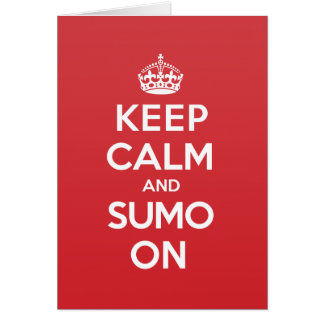 Calm Sumo Greeting Note Card