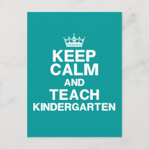 Calm Teach Kindergarten Briefkaart houden