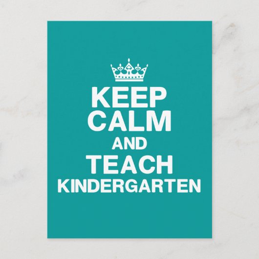 Calm Teach Kindergarten Briefkaart houden (Voorkant)
