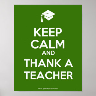Calm Teacher Poster behouden