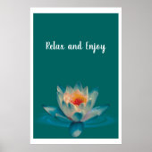 Calm Teal Spa Room Poster (Voorkant)