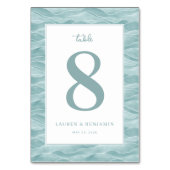 Calm Teal Wave Number 8 Kaart (Achterkant)