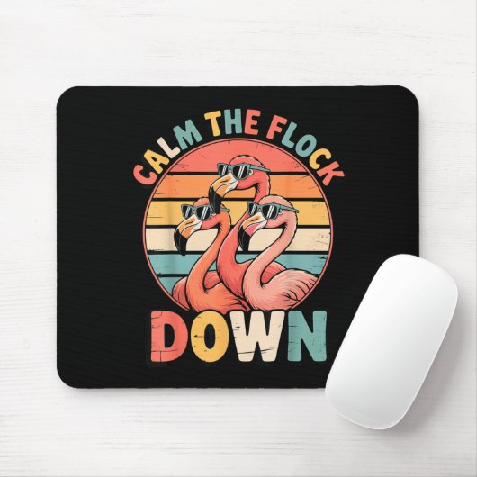 Calm The Flock Down Flamingo  Muismat (Met muis)
