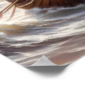 Calm the Storm, Christian Art, Peace Be Still Art Poster (Hoek)