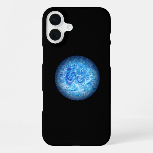 Calm Tide Fluid Art Phone Case iPhone 16 Plus Hoesje (Achterkant)