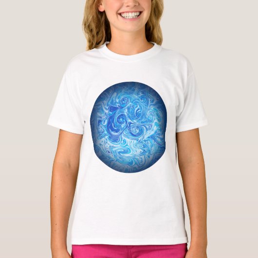 Calm Tide Fluid Art T-shirt (Voorkant)