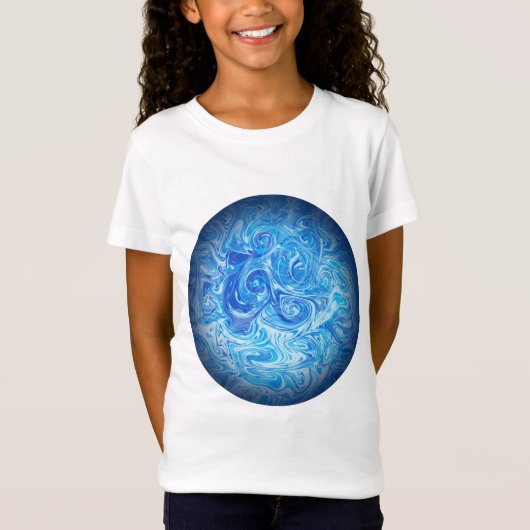 Calm Tide Fluid Art T-Shirt (Voorkant)