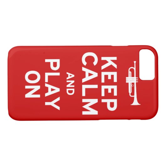 Calm Trumpet houden Case-Mate iPhone Case (Achterkant (Horizontaal))