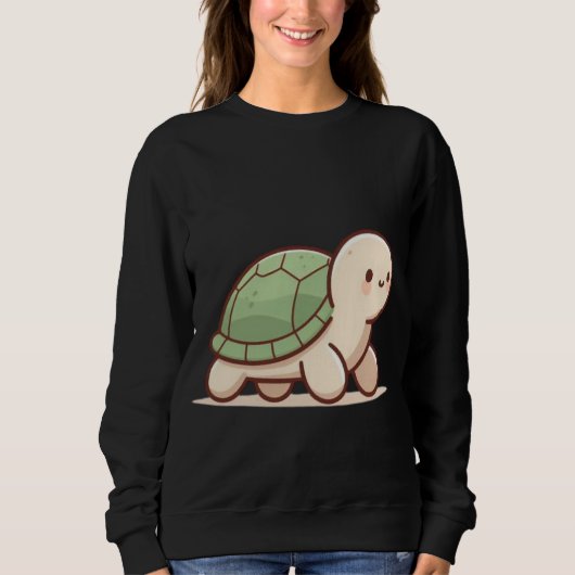 Calm Turtle – Take It Slow and Stay Cool Trui (Voorkant)
