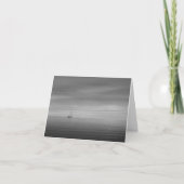 Calm Water Black and White Photo Note Card Bedankkaart (Voorkant)
