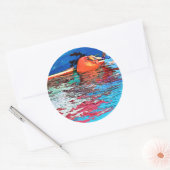 CALM WATER RONDE STICKER (Envelop)