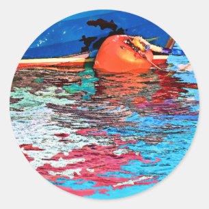 CALM WATER RONDE STICKER