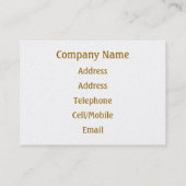 CALM WATER VISITEKAARTJE (Achterkant)