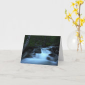 Calm Waterfall Wenskaart Kaart (Gele Bloem)