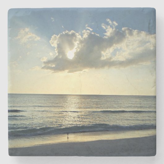 Calm Waters at Sunrise Stenen Onderzetter (Voorkant)