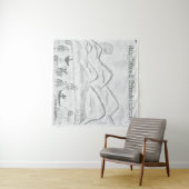 'Calm Waters in Nature's Embrace' Tapestry Wandkleed (In Situ (horizontaal))