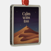 Calm wint ook metalen ornament (Rechts)