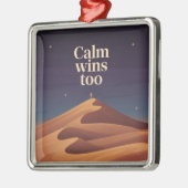 Calm wint ook metalen ornament (Links)