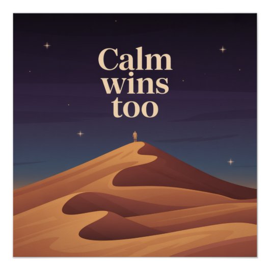 Calm wint ook perfect poster (Voorkant)