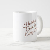 Calm Winter Mug – Cozy Minimal Design Grote Koffiekop (Voorkant rechts)