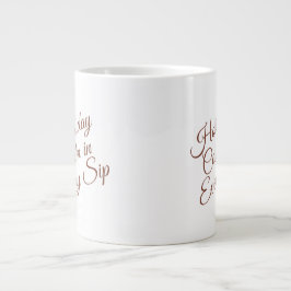 Calm Winter Mug – Cozy Minimal Design Grote Koffiekop