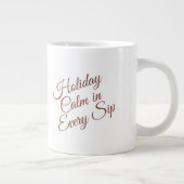 Calm Winter Mug – Cozy Minimal Design Grote Koffiekop (Rechts)