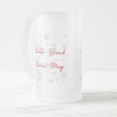Calm Winter Mug – Cozy Minimal Design Matglas Bierpul (Voorkant links)