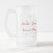 Calm Winter Mug – Cozy Minimal Design Matglas Bierpul (Links)