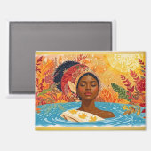 Calm Woman  Magneet (Voorkant / Achterkant)