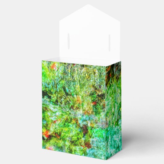 Calm yellow abstract Favor Box,Smooth textured art Bedankdoosjes (Geopend)