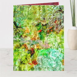 Calm yellow abstract Folded Greeting Card,Dazzling Kaart