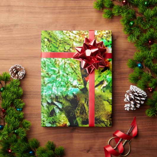 Calm yellow abstract Wrapping Paper,Dazzling shine Cadeaupapier (Feestdagen Geschenken)