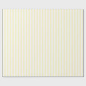 ** Calm Yellow Minimalist Stripes Cadeaupapier (Vlak)