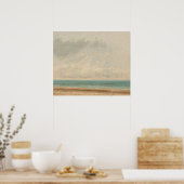 Calm Zee - Gustave Courbet Fine Art Poster (Keuken)