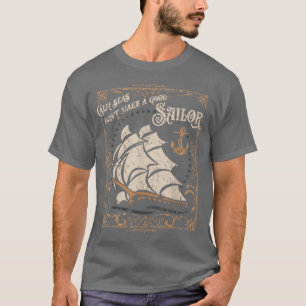 Calm Zeeen maken geen goed sportief thema T-shirt