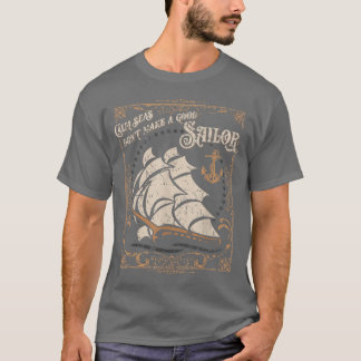 Calm Zeeen maken geen goed sportief thema T-shirt