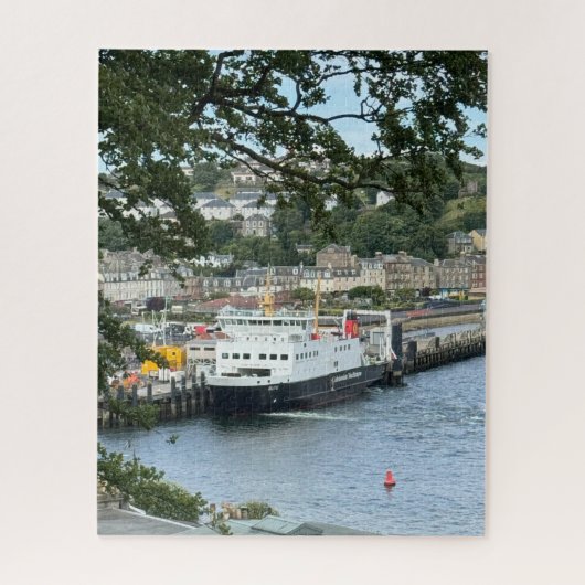 Calmac Ferry bij Rothesay, Isle of Bute, Schotland Legpuzzel (Verticaal)