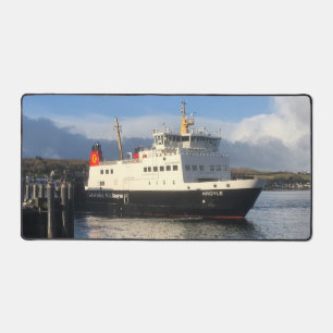 Calmac Ferry, Rothesay, Bute, Schotland op een Bureaumat