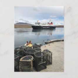Calmac-veerboot vaart naar Islay in Schotland Briefkaart