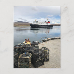 Calmac-veerboot vaart naar Islay in Schotland Briefkaart