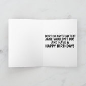 CALMANITY JANE BIRTHDAY VOOR VRIENE KAARTEN (Binnen)