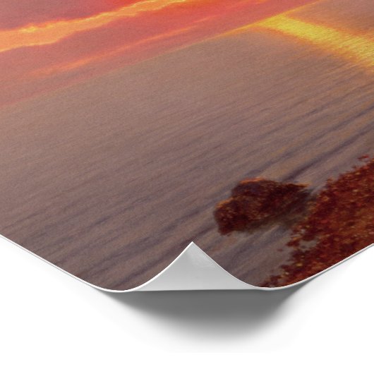 Calme de Soir, Cote d'Azur Poster (Hoek)