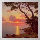 Calme de Soir, Cote d'Azur Poster (Voorkant)