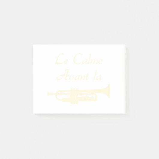CALME VÓÓR DE TROMPETTE - Woordenspellen Post-it® Notes (Voorkant)