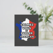 Calmez Vous et parler en Français Briefkaart (Staand voorkant)