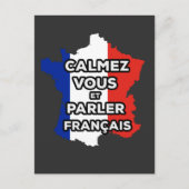Calmez Vous et parler en Français Briefkaart (Voorkant)