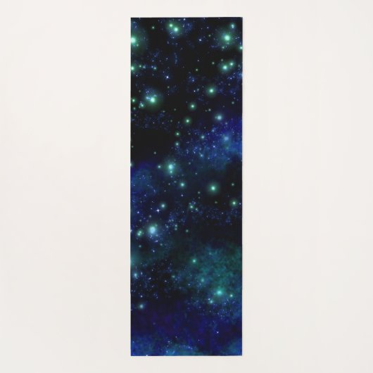 Calming Blue Galaxy Yogamat (Achterkant)